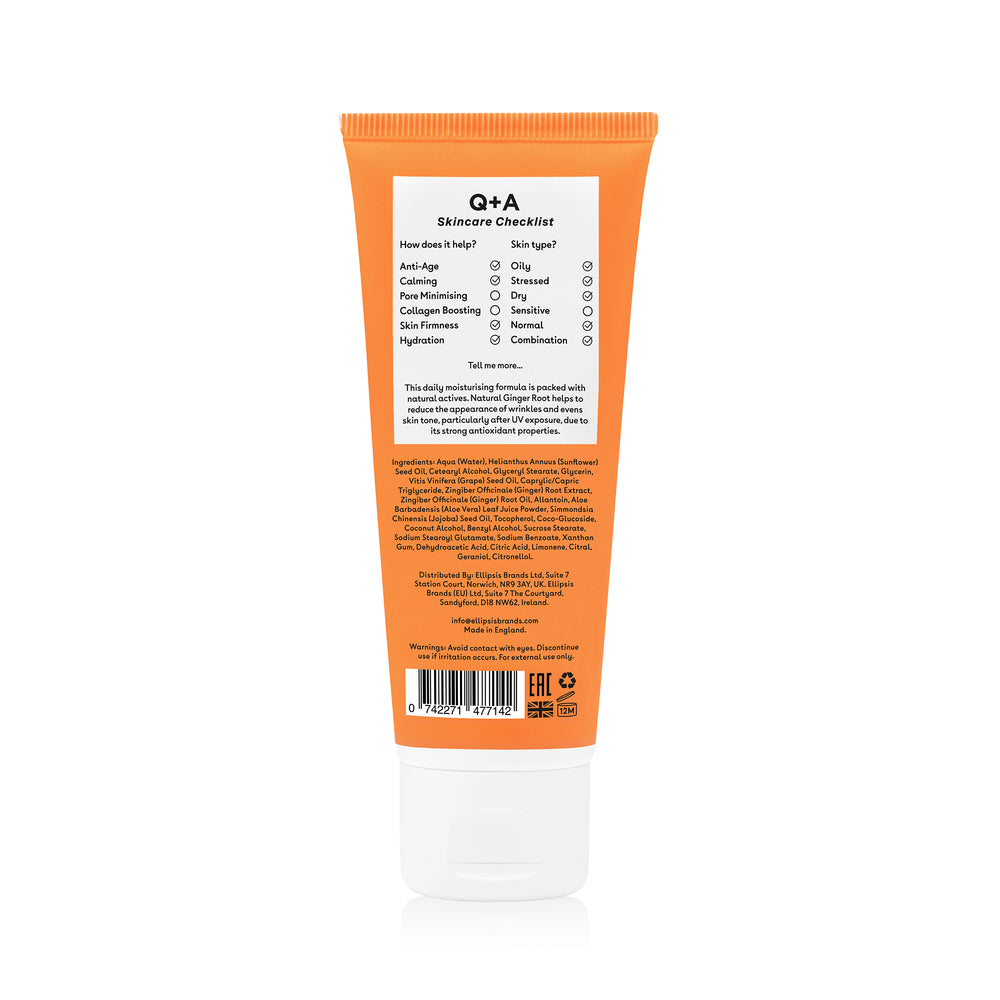 Q+A Ginger Root Daily Moisturizer swatch