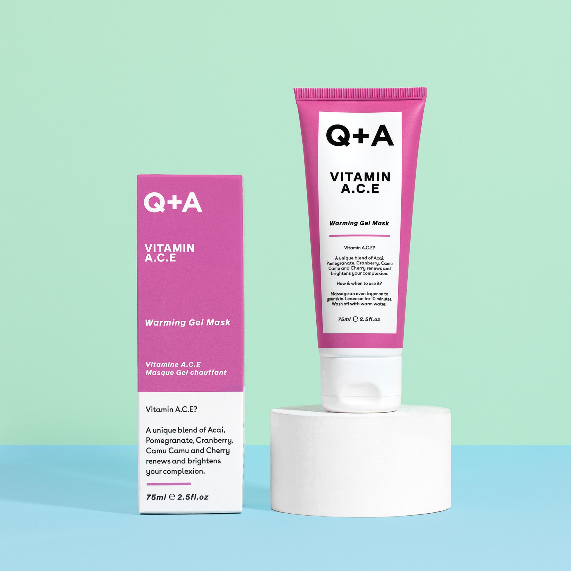 Q+A Vitamin A.C.E Warming Gel Mask