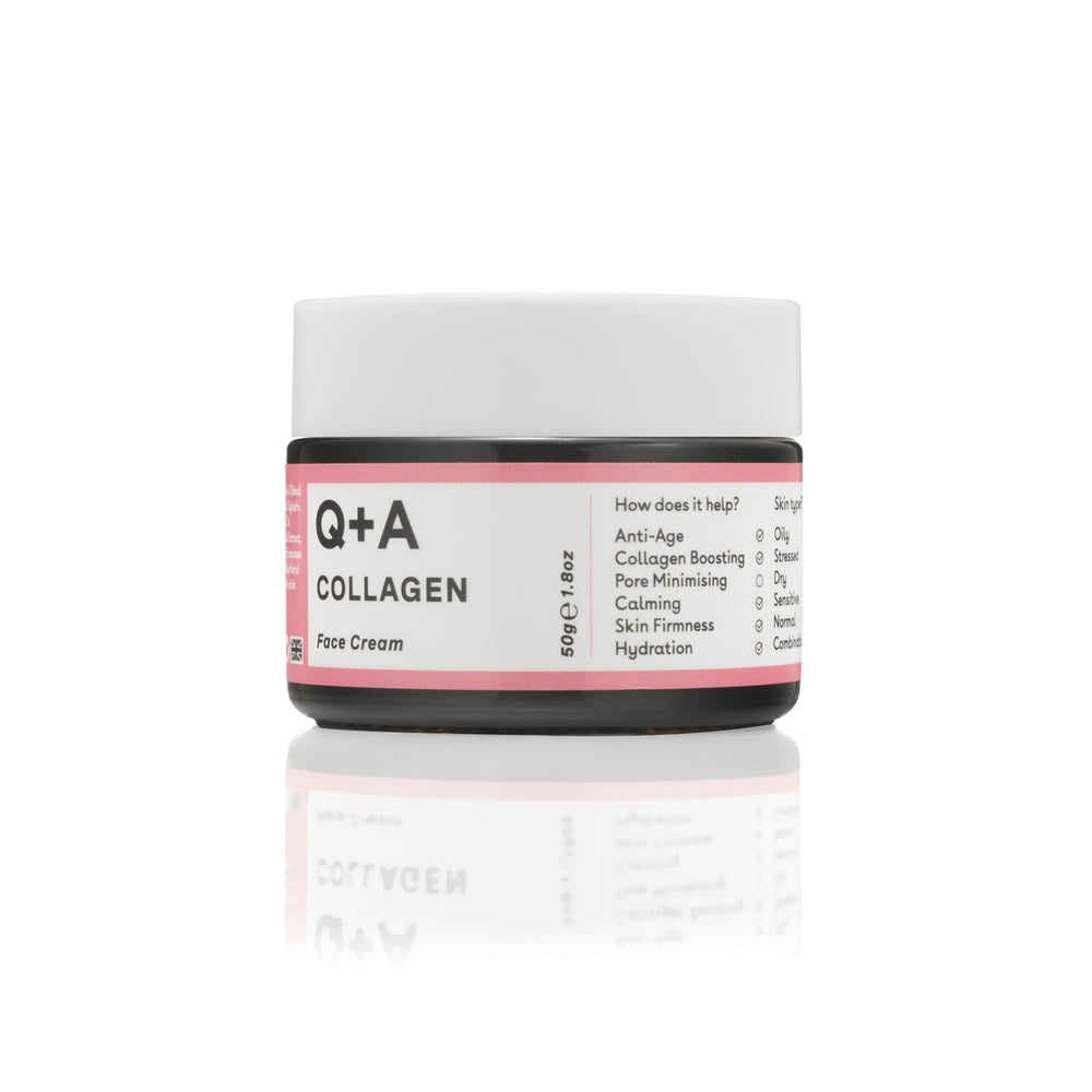 Q+A Collagen Face Cream Jar