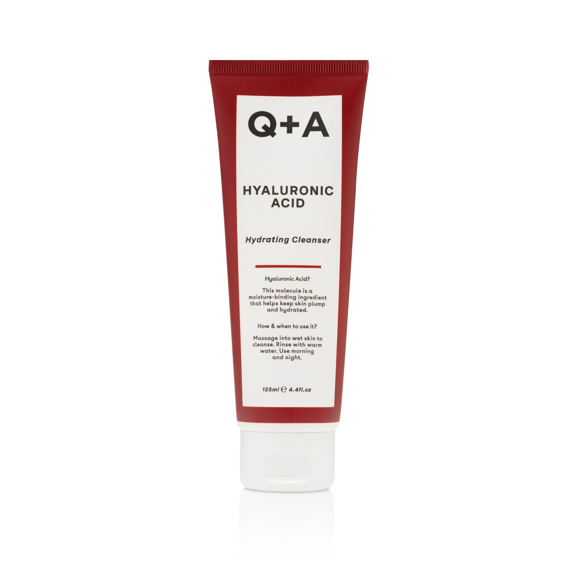 Q+A Hyaluronic Acid Hydrating Cleanser tube