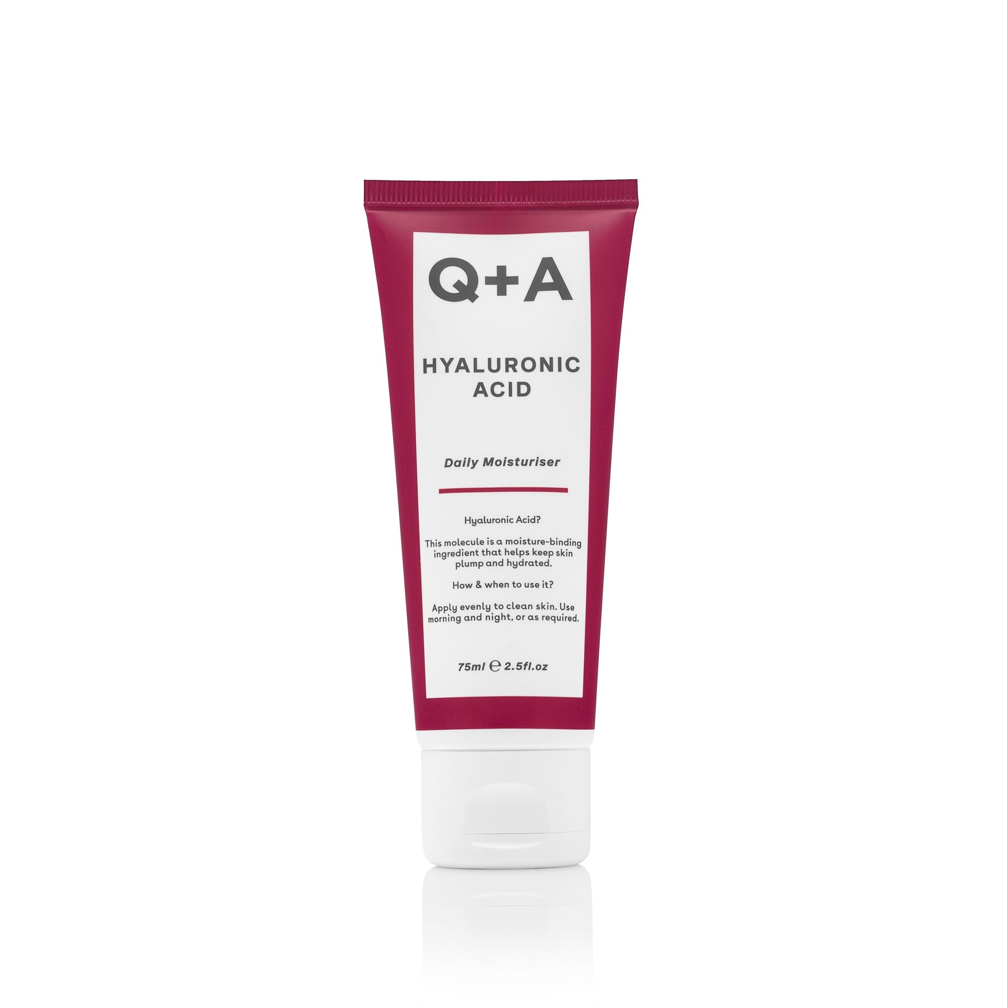 Q+A Hyaluronic Acid Daily Moisturizer tube