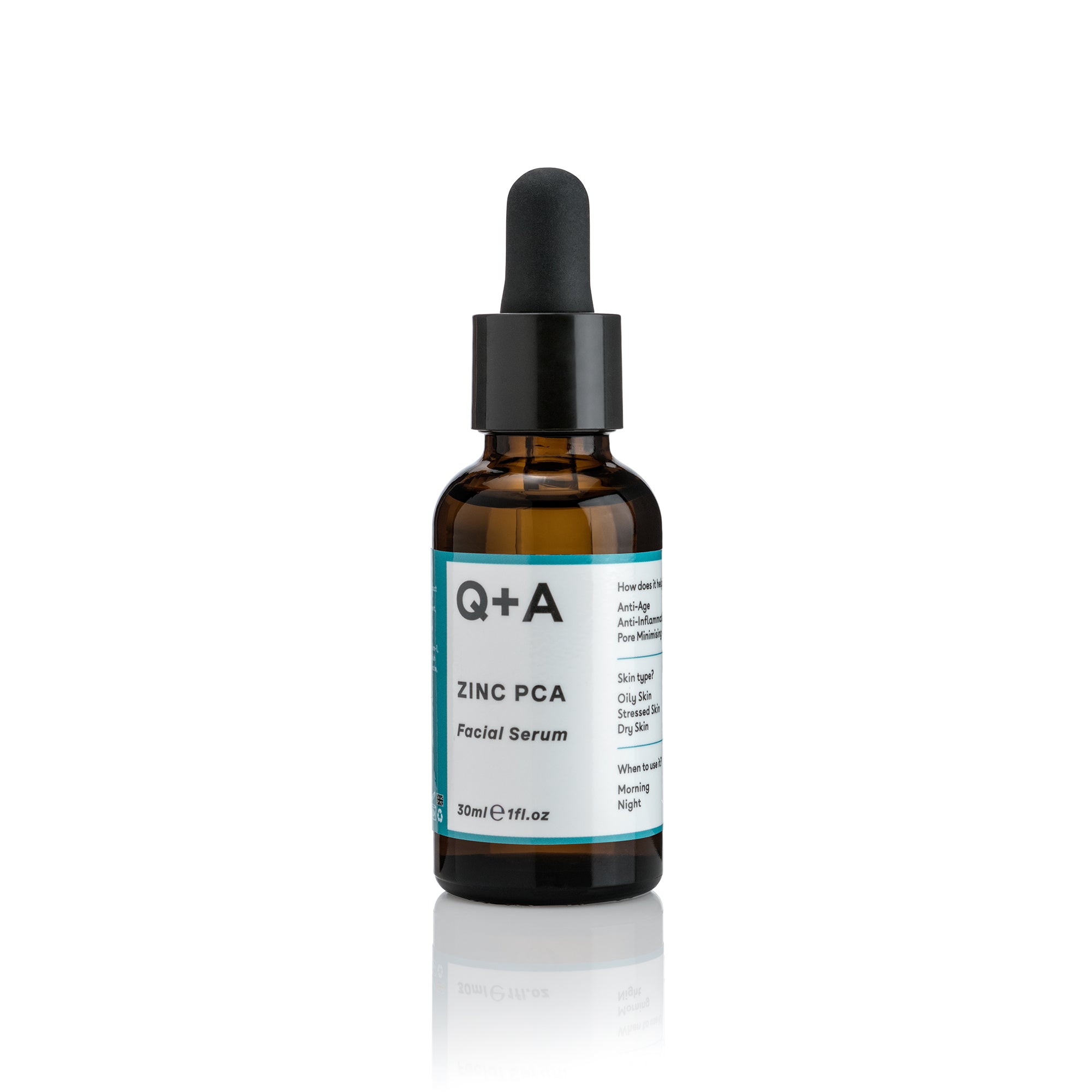 Q+A Zinc PCA Facial Serum bottle